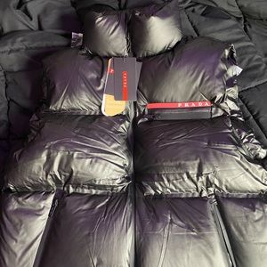 New, never worn Black Prada Vest Size Medium.